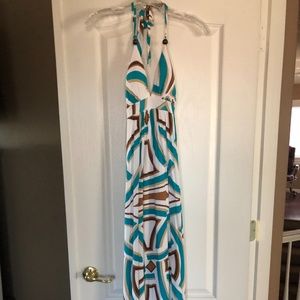 Women's Geometric Print Maxi Dress